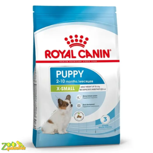 Сухой корм для щенков миниатюрных пород 2-10 месяцев Royal Canin X-Small Puppy 3 кг